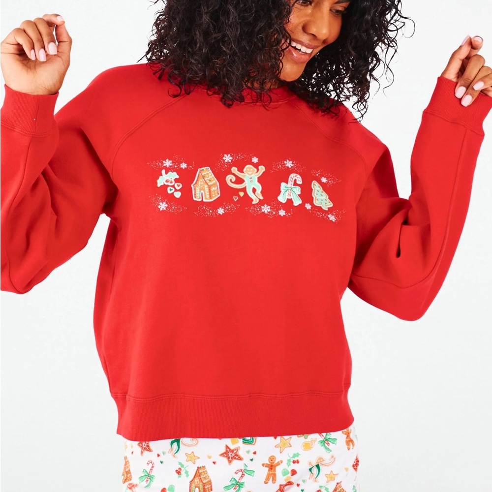 Roller Rabbit Gingerbread Party Crewneck
